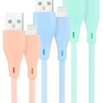 3 Cabos Lightning Macho - USB A Macho (1 metro) - NANOCABLE