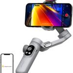Estabilizador Gimbal X Pro c/ Iluminação RGB (Cinza) - AOCHUAN