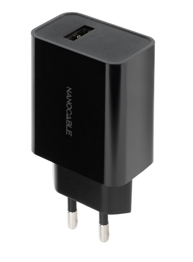 Carregador Universal USB 5V/2.1A (Preto) - NANOCABLE