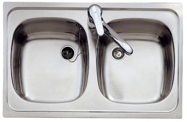 Lava Loiça Duplo de Encastre E/800.440 2C (Inox) - TEKA