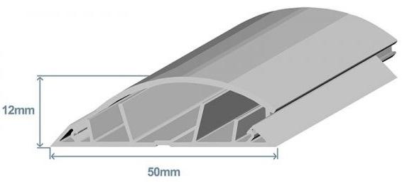 Calha de Chão 50x12mm Cinzenta (2 mts) - EFAPEL