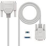 Cabo DB9 Femea - DB25 Macho Null Modem (1,8 mts) - Nanocable