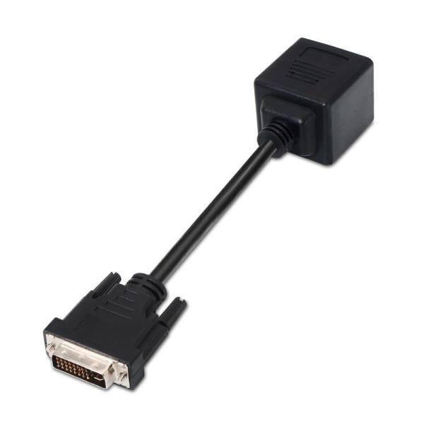 Adapatador DVI Macho - 2x VGA Macho Preto (0.20 m) - NANOCABLE
