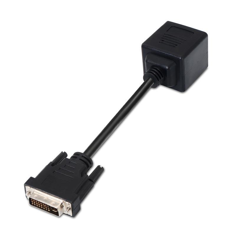 Adapatador DVI Macho - 2x VGA Macho Preto (0.20 m) - NANOCABLE