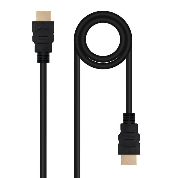 Cabo HDMI V2.0 4K@60Hz 18Gbps Nanocable A M/M 0.5 M Preto