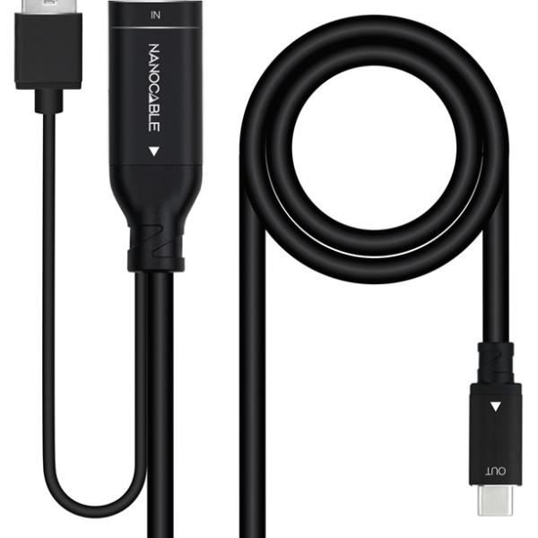 Cabo Conversor HDMI A Macho - USB - C (1,8 mts) - NANOCABLE