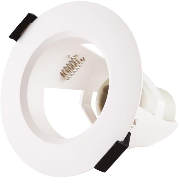 Suporte de Encastre Ø95mm p/ Lâmpada E14 (Branco) - GSC