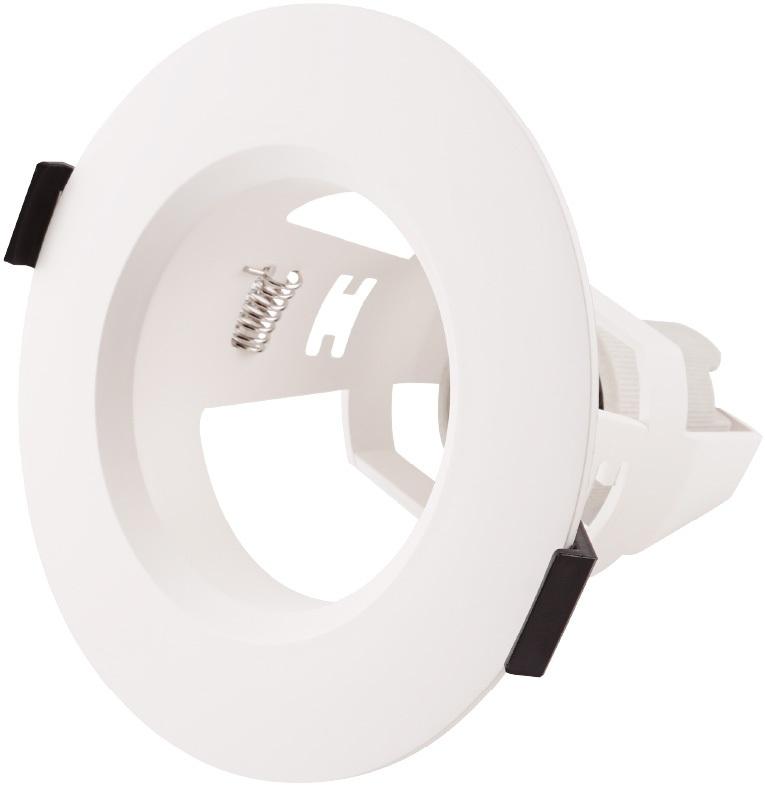 Suporte de Encastre Ø120mm p/ Lâmpada E27 (Branco) - GSC
