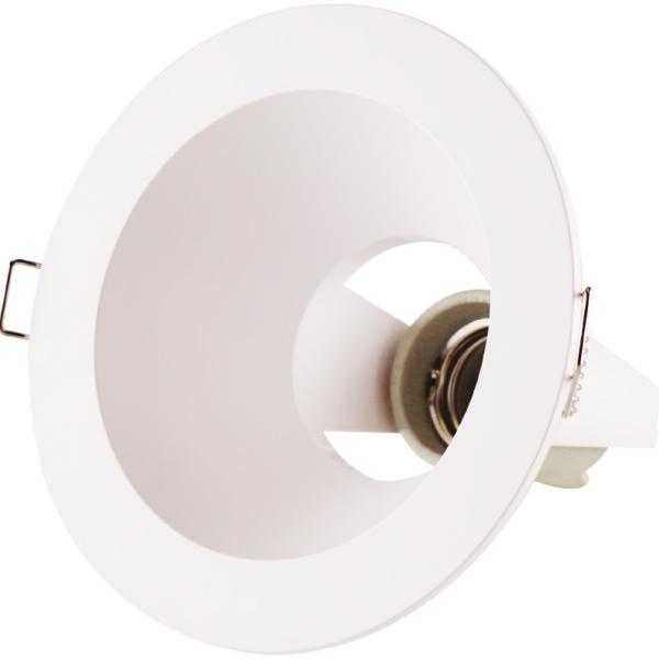 Suporte de Encastre Ø125mm p/ Lâmpada E27 (Branco) - GSC