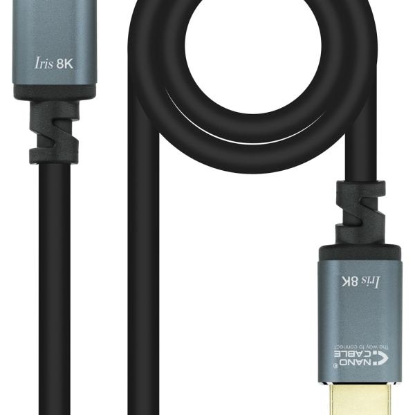 Cabo HDMI V2.1 8K Nanocable IRIS A M/M 10 M Preto