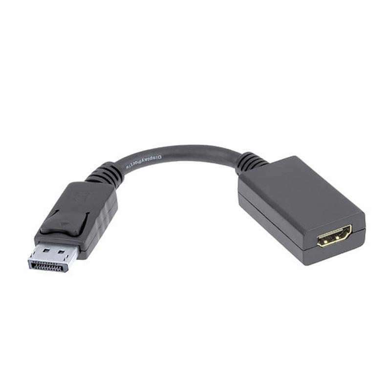 Conversor DisplayPort Macho - HDMI Fêmea (15cm) - Nanocable