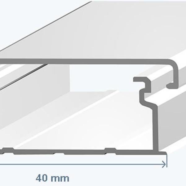 Calha 40x16mm Branca s/ Divisoria (2 mts) - EFAPEL