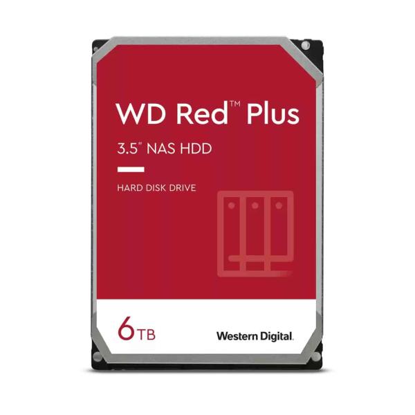 Disco Duro WD Red Plus 6Tb 256Mb 3.5" SATA 6Gb/s 5400rpm — Recondicionado