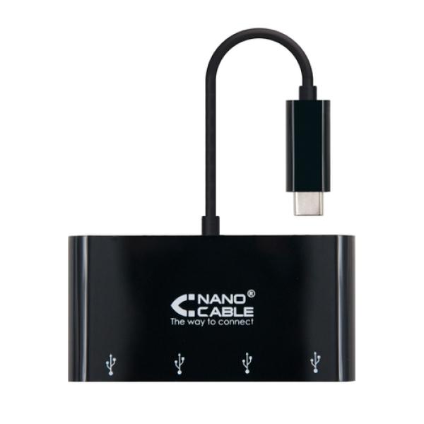 HUB USB C - 4x USB A 3.1 (Preto) - TooQ