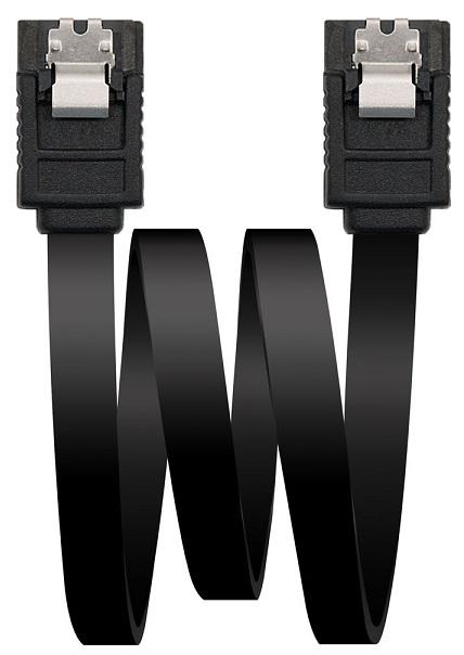 Cabo SATA III - SATA III Preto (50cm) - Nanocable
