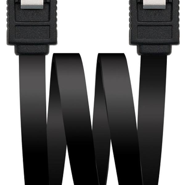 Cabo SATA III - SATA III Preto (50cm) - Nanocable
