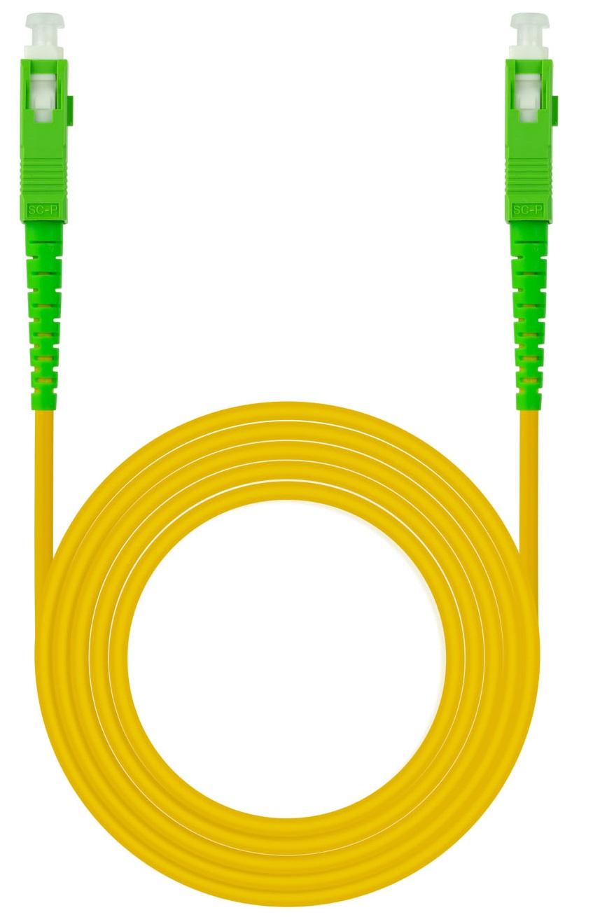 Cabo de Fibra Ótica SC G.657.A2 Amarelo (100 metros) - NANOCABLE