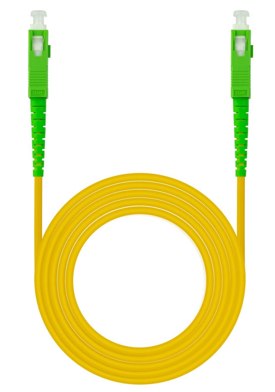Cabo de Fibra Óptica SC G.657.A2 Amarelo (60 metros) - NANOCABLE