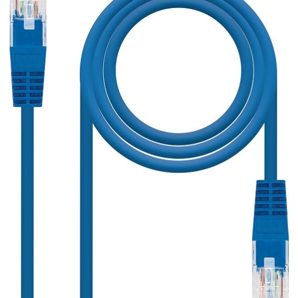 Cabo de Rede RJ45 Cat6e U/UTP Azul (3 mts) - Nanocable
