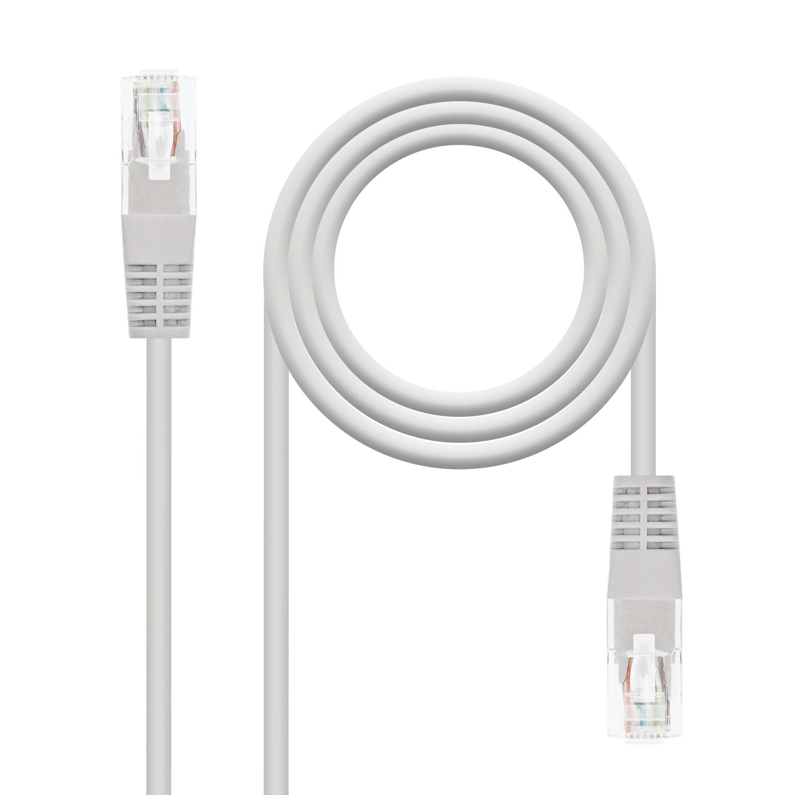 Cabo de Rede RJ45 Cat6 U/UTP (UTP) Cinzento (30 metros) - NANOCABLE