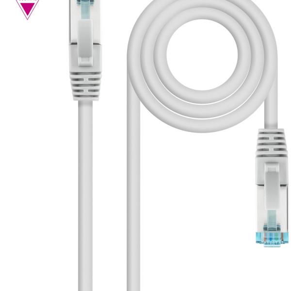 Cabo de Rede RJ45 Cat7 S - FTP AWG26 Cinzento (30cm) - Nanocable