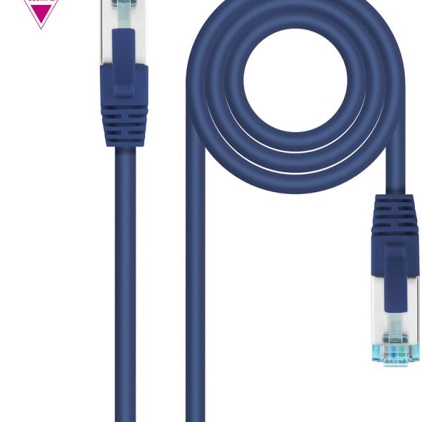 Cabo de Rede RJ45 Cat7 S - FTP AWG26 Azul (1 metro) - Nanocable