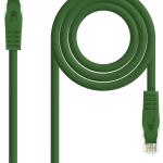 Cabo de Rede RJ45 Cat6a U/UTP (UTP) Verde (0.3m) - NANOCABLE