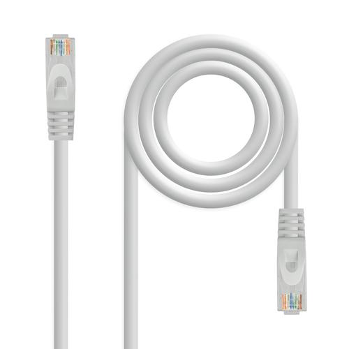 Cabo de Rede RJ45 Cat6a U/UTP Cinzento (5 mts) - Nanocable