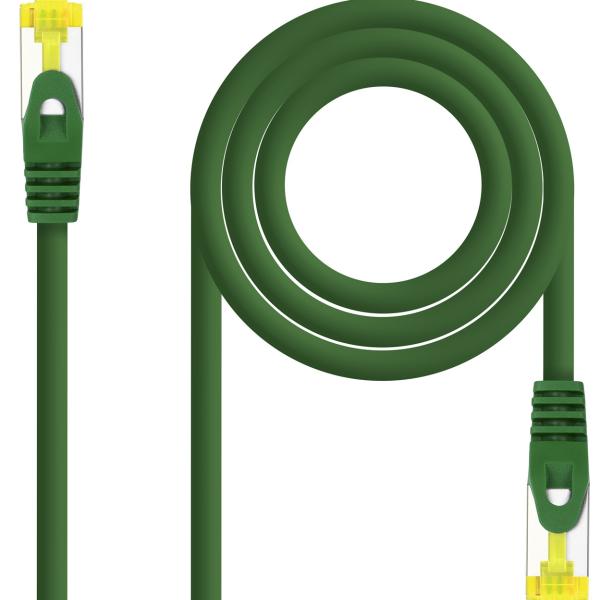 Cabo de Rede RJ45 Cat6a SF/UTP (S - FTP) Verde (0.25m) - NANOCABLE
