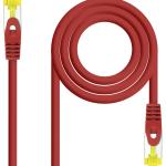 Cabo de Rede RJ45 Cat6a SF/UTP (S - FTP) Vermelho (0.25m) - NANOCABLE