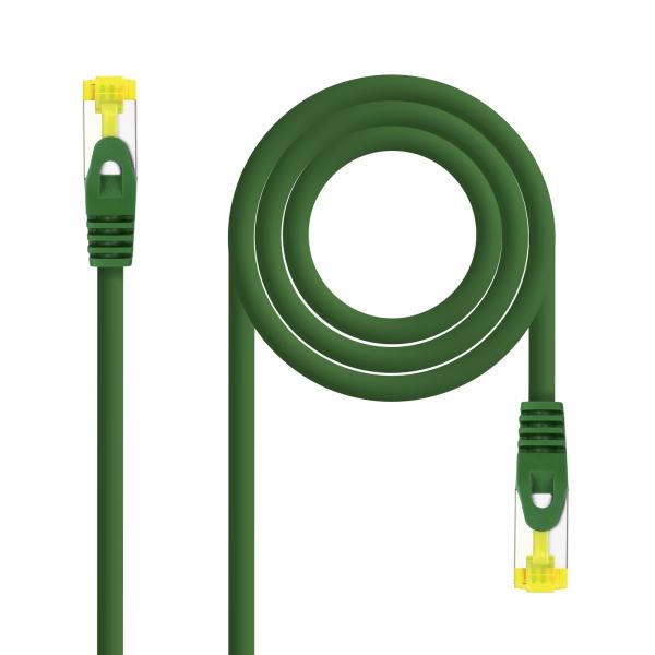 Cabo de Rede RJ45 Cat6a SF/UTP (S - FTP) Verde (0.3m) - NANOCABLE