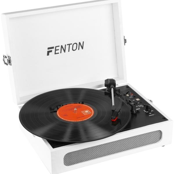 Gira Discos Bluetooth 33/45/78 RPM Branco (RP118F) - FENTON