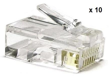 Pack 10x Fichas RJ45 CAT5e - Nanocable