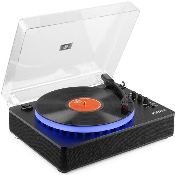 Gira - Discos 33/45/78 RPM c/ Entrada e Saída BT (RP162LED) - FENTON