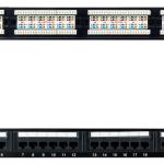 Painel de Conexões UTP 19 1U Cat6a (Preto) - NANOCABLE