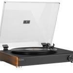 Gira Discos Vintage 33/45/78 RPM c/ Colunas de Madeira (RP335) - AUDIZIO