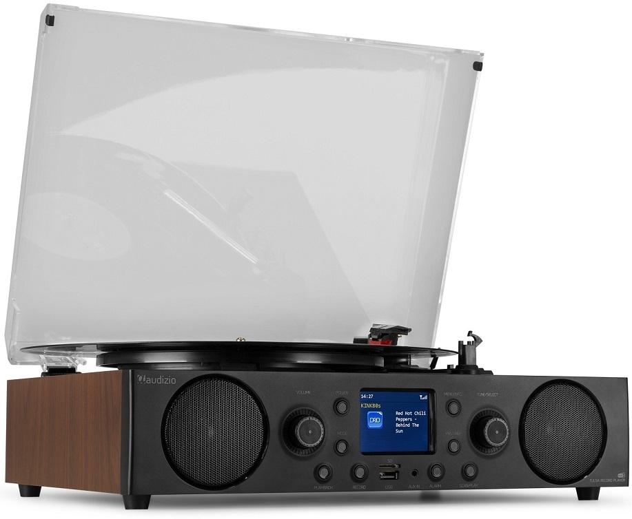 Gira Discos TULSA 33/45/78 RPM DAB+/FM/MicroSD/USB - AUDIZIO