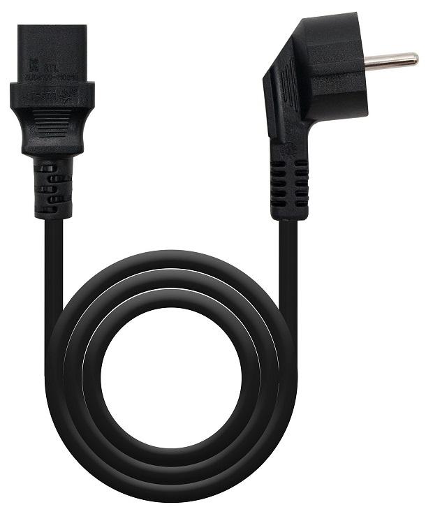 Cabo Alimentação Tripolar CEE7/7 - C13 Preto (1,5 mts) - Nanocable
