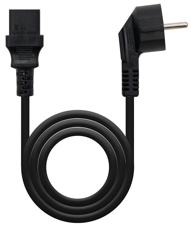 Cabo Alimentação Tripolar C13 CEE7/7 Preto (5 mts) - Nanocable