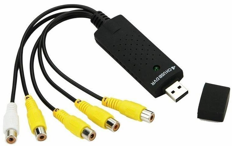 Pen USB 2.0 DVR Easycap p/ 4x Camaras Vigilância