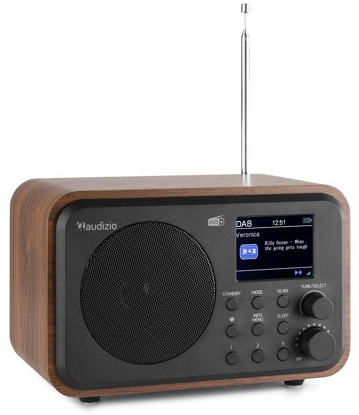 Rádio FM/DAB+ Bluetooth 30W c/ Bateria (Madeira) - AUDIZIO MILAN