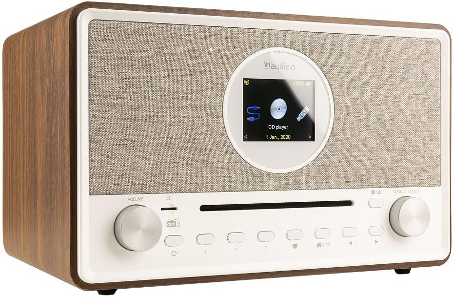 Rádio FM/DAB+ Internet c/ Leitor BT/CD/SD/USB Lucca 60W (Madeira) - AUDIZIO