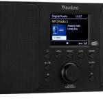 Rádio Genua FM/DAB+ Bluetooth 50W (Preto/Castanho) - AUDIZIO