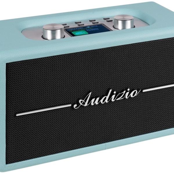 Rádio Portátil DAB+/ FM Retro Tune60 Bluetooth/USB/microSD c/ Controlo Remoto (Azul) - AUDIZIO