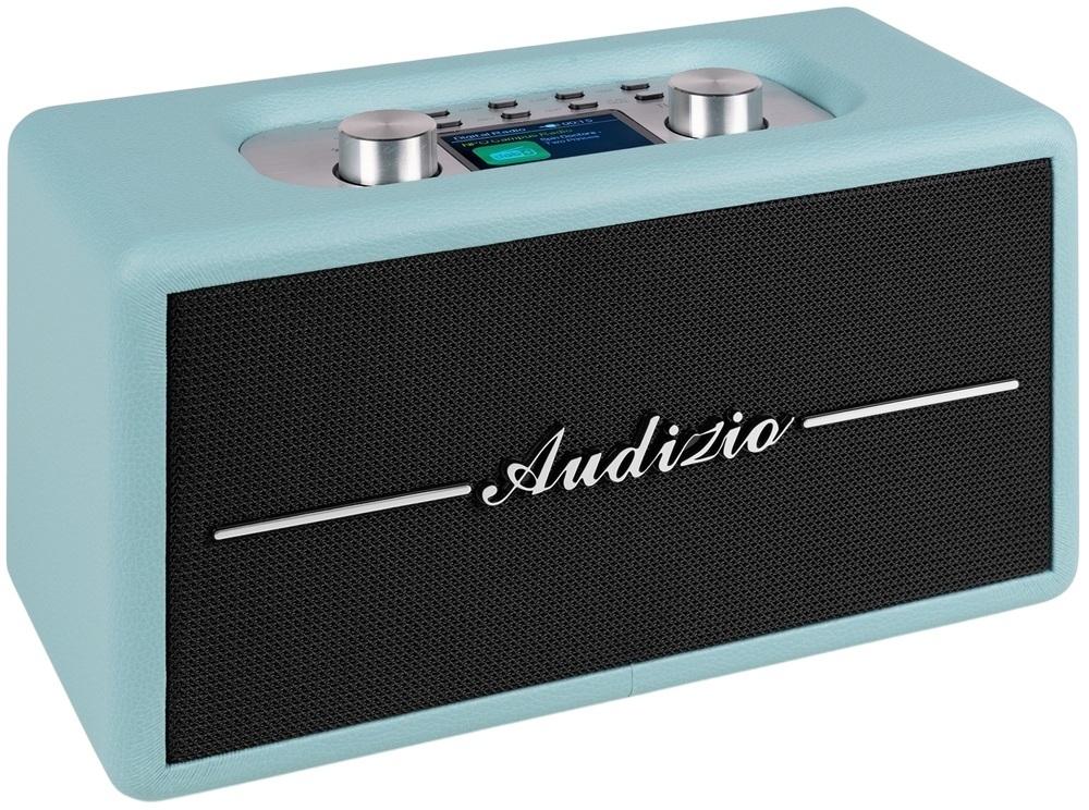 Rádio Portátil DAB+/ FM Retro Tune60 Bluetooth/USB/microSD c/ Controlo Remoto (Azul) - AUDIZIO
