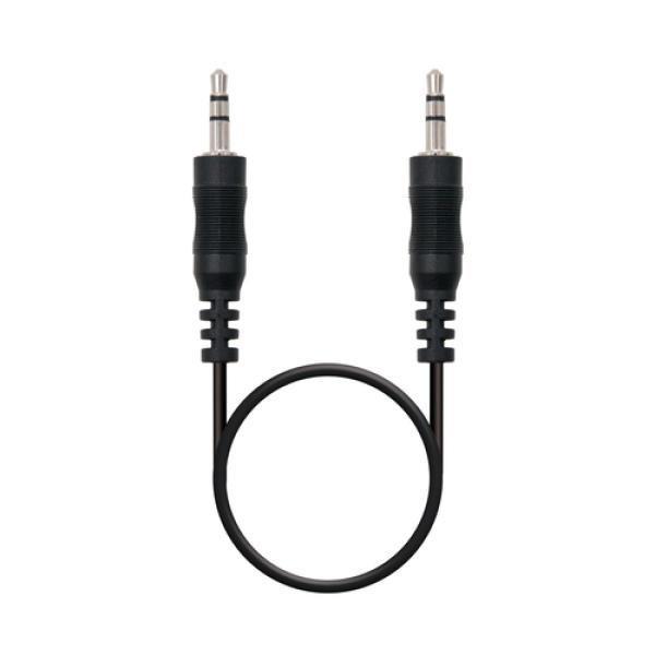 Cabo Jack 3.5mm Macho - Macho 15CM (Preto) - NANOCABLE