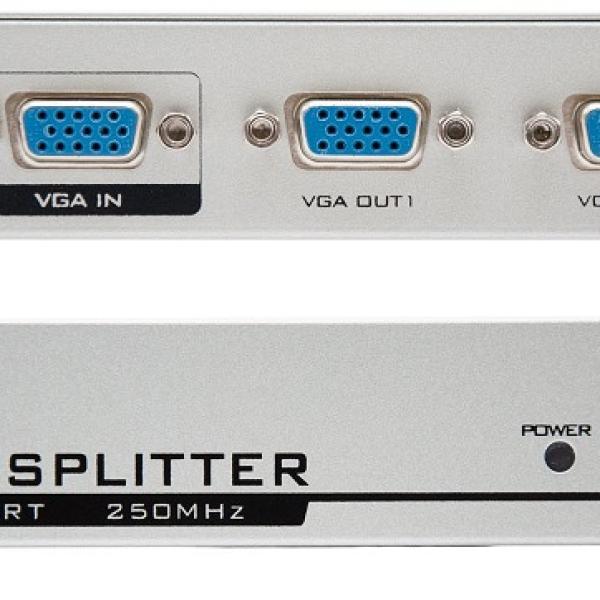 Splitter VGA 2 Portas c/ Alimentação - Nanocable