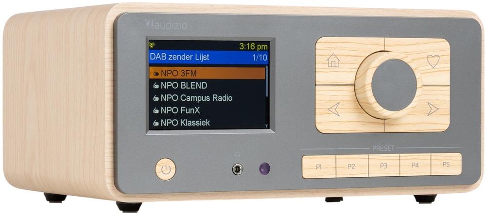 Rádio Digital Dozza DAB+/FM/Bluetooth c/ Ecrã LCD 3.5 (Bamboo) - AUDIZIO