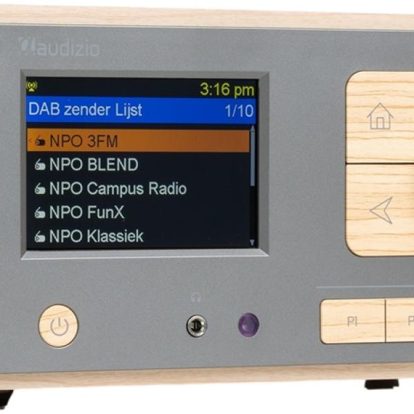 Rádio Digital Dozza DAB+/FM/Bluetooth c/ Ecrã LCD 3.5 (Bamboo) - AUDIZIO