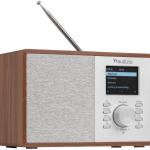 Rádio Cosa Wi - Fi Internet Bluetooth 30W c/ DAB+/FM (Castanho/Prateado) - AUDIZIO